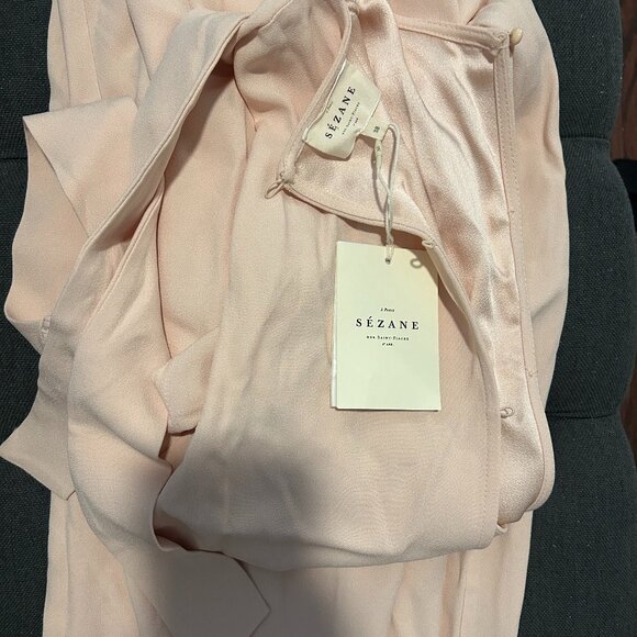 Sezane Magdalena jumpsuit in Nude Size 38/6 NWT - Picture 3 of 4